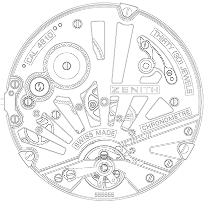 Zenith caliber El Primero 4810C