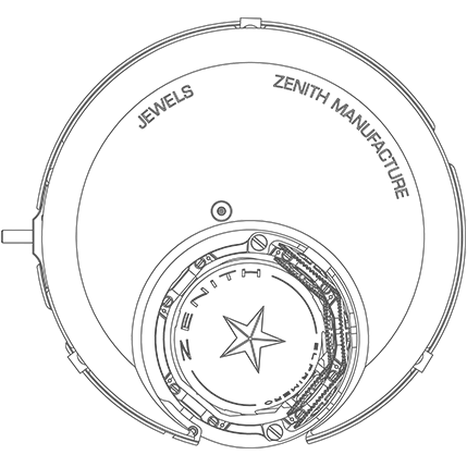 Zenith caliber El Primero 8804