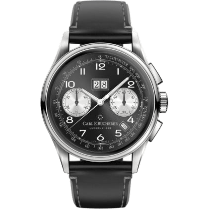 Carl F. Bucherer Heritage Bicompax Annual Stainless Steel / Black 00.10803.08.32.01