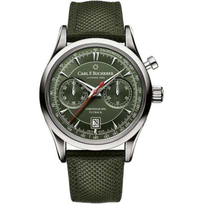 Carl F. Bucherer Manero Flyback Stainless Steel / Green 00.10919.08.93.98