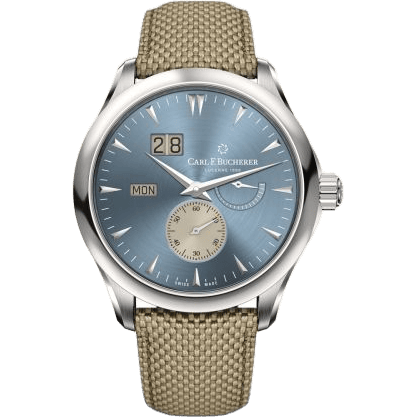 Carl F. Bucherer Manero Peripheral BigDate Stainless Steel / Light Blue 00.10926.08.53.01
