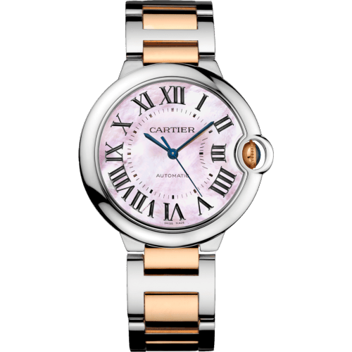 Ballon Blue de Cartier 36 Automatic Stainless Steel / Pink Gold / Mother of Pearl / Bracelet W6920033