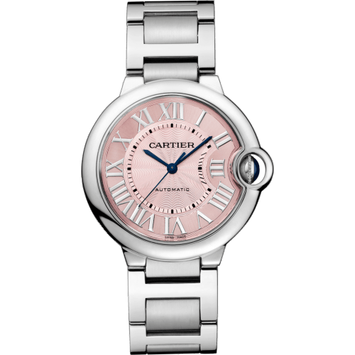 Ballon Blue de Cartier 36 Automatic Stainless Steel / Pink / Bracelet W6920041