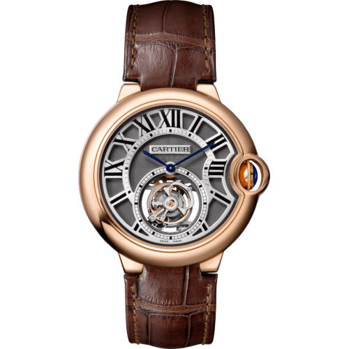 Ballon Blue de Cartier 39 Flying Tourbillon Pink Gold / Grey