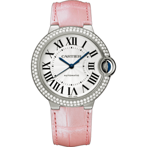 Ballon Blue de Cartier 36 Automatic White Gold / Diamonds / Pink WE900651