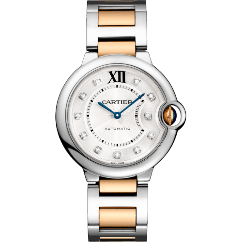 Ballon Blue de Cartier 36 Automatic Stainless Steel / Pink Gold / Diamond / Bracelet WE902031