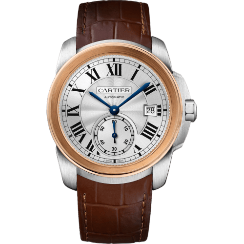 Calibre de Cartier 38 Stainless Steel / Pink Gold / Silver