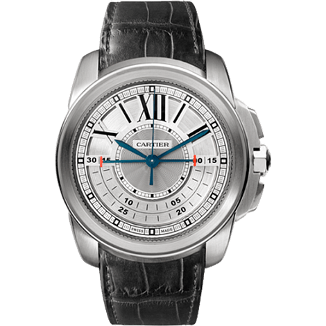 Calibre de Cartier Central Chronograph White Gold / Silver W7100005