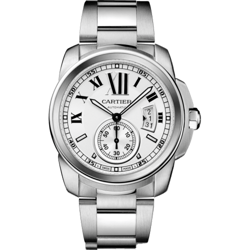 Calibre de Cartier 42 Stainless Steel / Silver / Bracelet W7100015