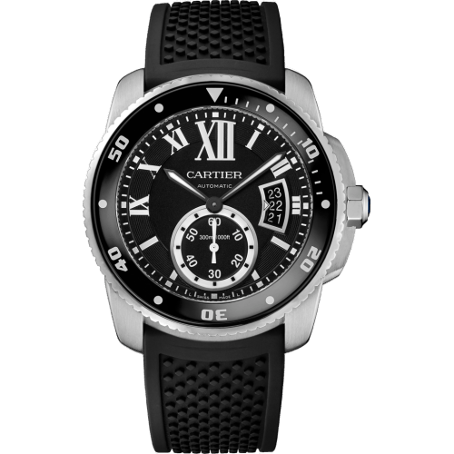 Calibre de Cartier Diver Stainless Steel / Black / Rubber W7100056