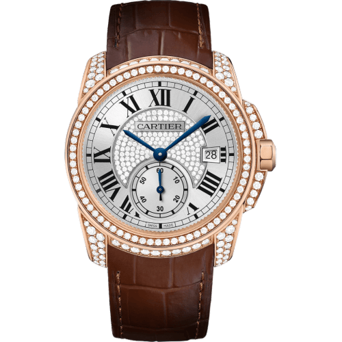 Calibre de Cartier 38 Pink Gold / Silver / Full Diamond