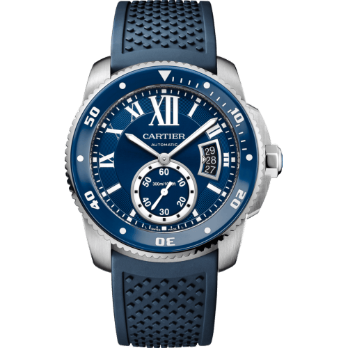 Calibre de Cartier Diver Stainless Steel / Blue / Rubber