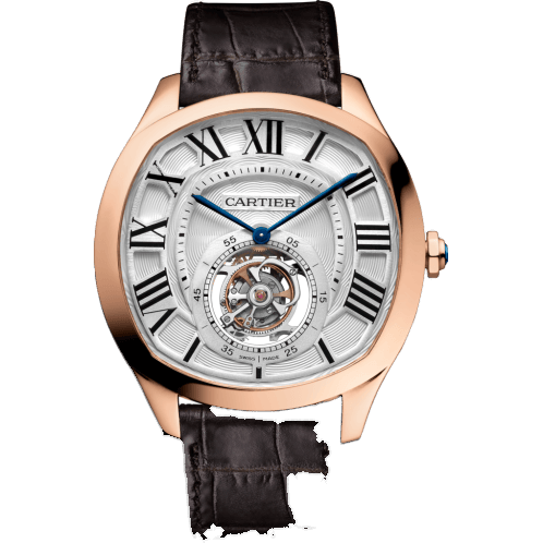 Drive de Cartier Flying Tourbillon Pink Gold / Silver