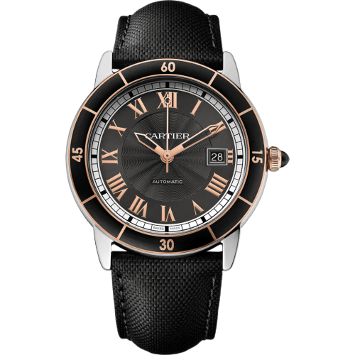 Ronde Croisière de Cartier Stainless Steel / Pink Gold /Grey W2RN0005