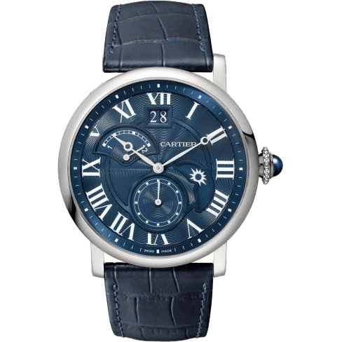 Rotonde de Cartier Second Time Zone Day / Night White Gold / Blue W1556241
