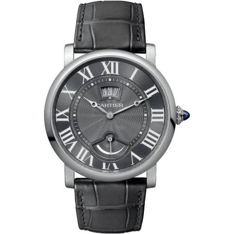 Rotonde de Cartier Calendar Aperture and Power Reserve White Gold / Grey