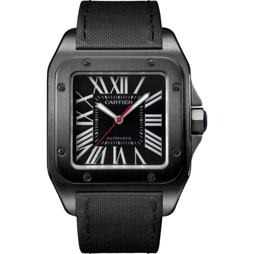 Cartier Santos 100 41.3 Carbon WSSA0006
