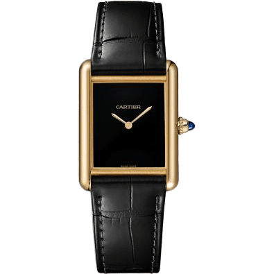 Tank Louis Cartier Large Manual Yellow Gold / Black