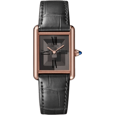 Tank Louis Cartier Large Manual Rose Gold / Grey Graphical