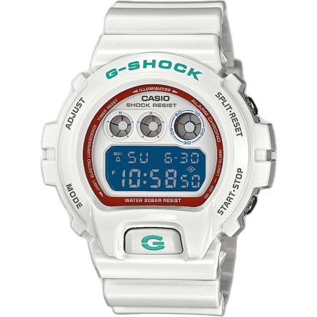 Casio DW-6900SN-7 White Red DW-6900SN-7ER