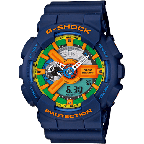Casio GA-110FC-2A Blue Green