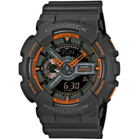 Casio GA-110TS-1A Grey Orange