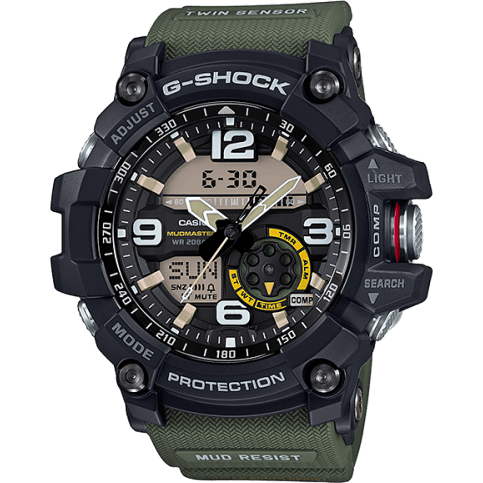 G-Shock Mudmaster Twin Sensor Black / Green