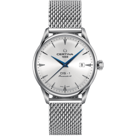 Certina DS-1 Powermatic 80 40 Stainless Steel / Silver / Mesh C029.807.11.031.02