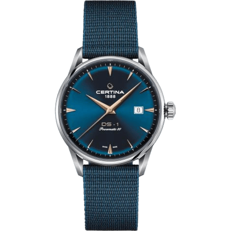 Certina DS-1 Powermatic 80 40 Stainless Steel / Blue / Tide Ocean C029.807.11.041.02