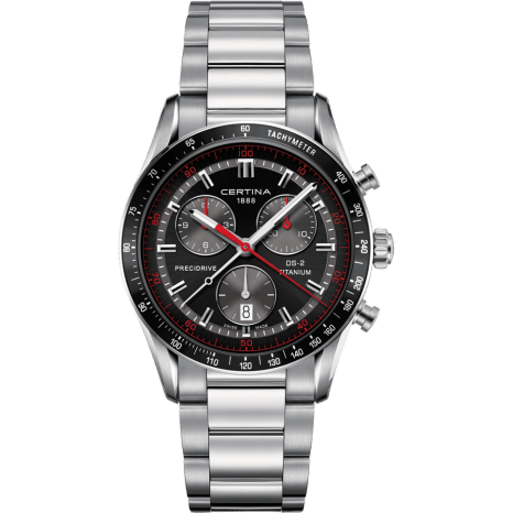 Certina DS-2 Chronograph Stainless Steel / Black / Bracelet C024.447.44.051.00