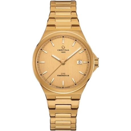 DS-7 Powermatic 80 Yellow Gold / Champagne / Bracelet