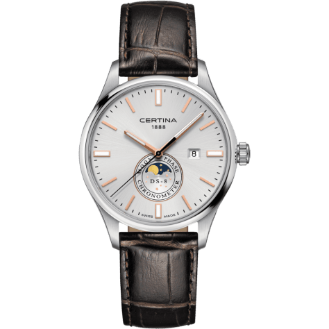 Certina DS-8 Moon Phase Stainless Steel / Silver C033.457.16.031.00