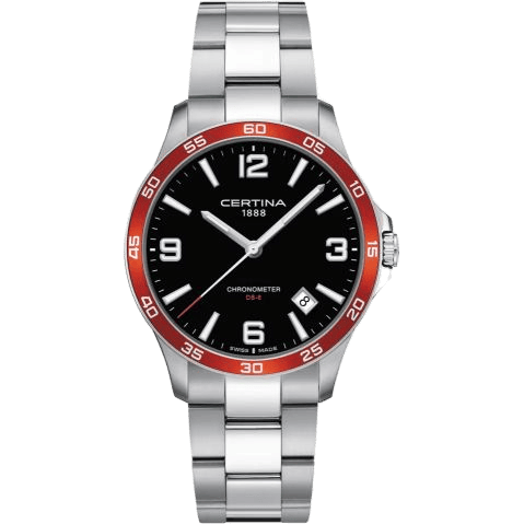 Certina DS-8 Chronometer 41.5 Stainless Steel / Black / Bracelet C033.851.11.057.01