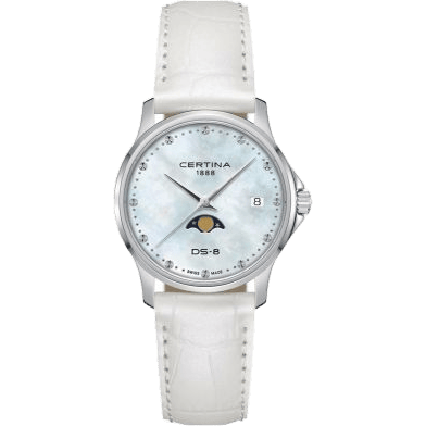 DS-8 Moonphase Lady Quartz Stainless Steel / MOP