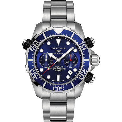 Certina DS Action Diver Chronograph Stainless Steel / Blue C013.427.11.041.00