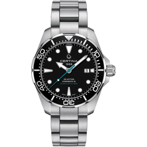 Certina DS Action Diver Powermatic 80 Stainless Steel / Black / Bracelet / Sea Turtle Conservancy C032.407.11.051.10