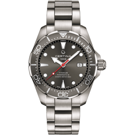 Certina DS Action Diver Powermatic 80 43 Titanium / Grey / Bracelet C032.407.44.081.00