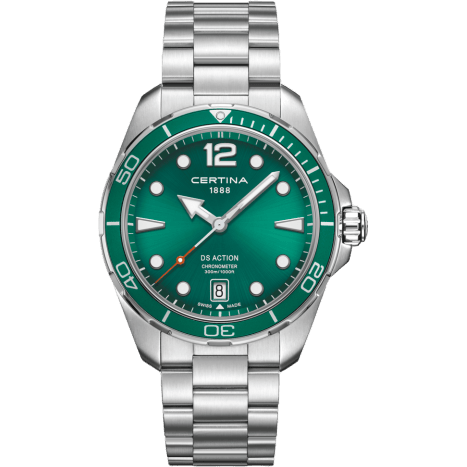 DS Action 43 Quartz Stainless Steel / Green