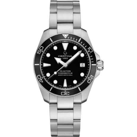 Certina DS Action Diver 38 Powermatic 80 Stainless Steel / Black C032.807.11.051.00