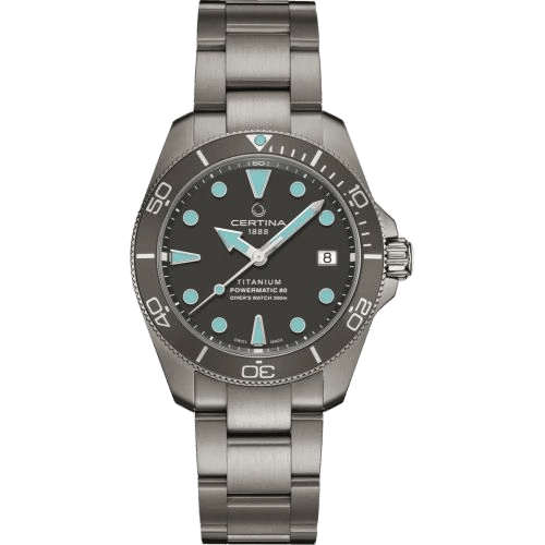 Certina DS Action Diver 38 Powermatic 80 Titanium / Grey / Bracelet C032.807.44.081.00