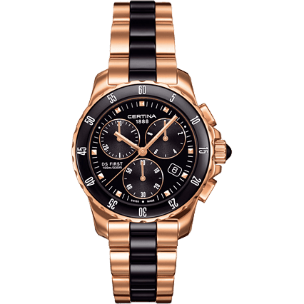 DS First Lady Ceramic Chrono Rose Bracelet