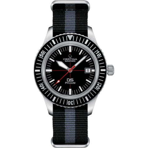 DS PH200M Stainless Steel / Black / NATO