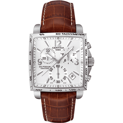 Certina DS Podium Square Chronograph Silver C0015171603701