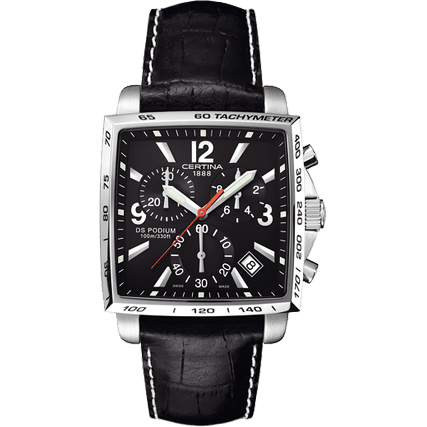 Certina DS Podium Square Chronograph Black C0015171605700
