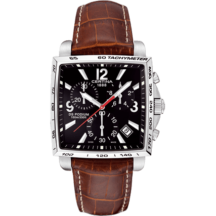 Certina DS Podium Square Chronograph Black C0015171605701