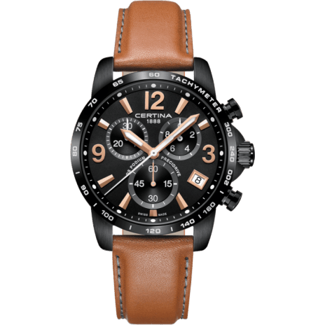 Certina DS Podium Chrono 1/10 PVD / Black / Strap C034.417.36.057.00