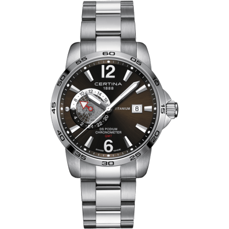 Certina DS Podium GMT Titanium / Grey / Bracelet C034.455.44.087.00