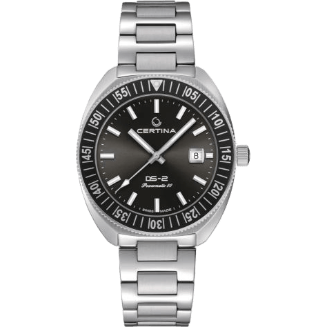DS-2 Turning Bezel Powermatic 80 Stainless Steel / Grey / Bracelet