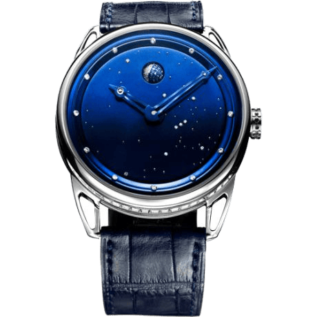 DB25 Moon Phase Starry Sky White Gold / Diamond