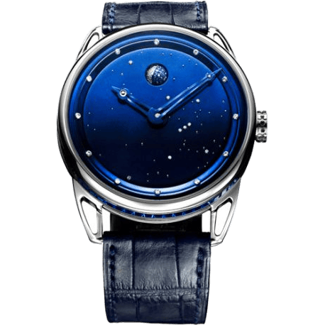 DB25 Moon Phase Starry Sky White Gold / Sapphire